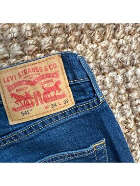 Levi's 541 Mens Athletic Fit Blue Denim Jeans W34 L32